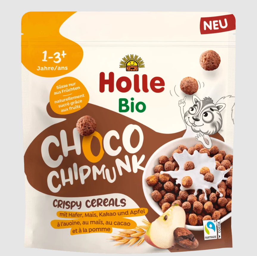 ( 3x125g ) Holle Choco Chipmunk – Crispy Cereals