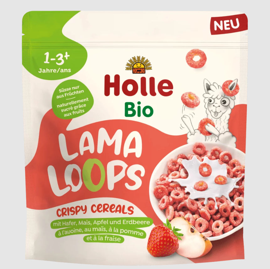 ( 3x125g ) Holle Lama Loops – Crispy Cereals