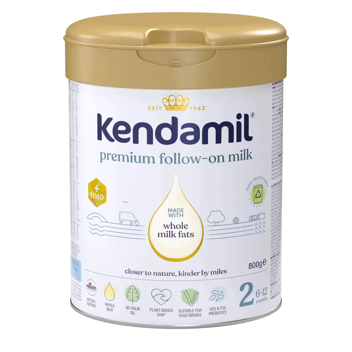 Kendamil 2 premium - Follow On Milk 800g (Cow) HMO+