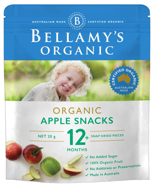 (  10x20g ) Bellamy's Organic Apple Snacks 12+ Months 20g